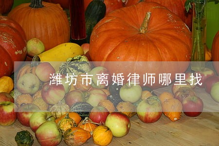 潍坊市离婚律师哪里找 潍坊市离婚律师哪里找