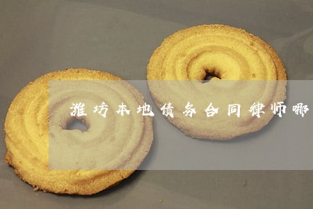 潍坊本地债务合同律师哪个好