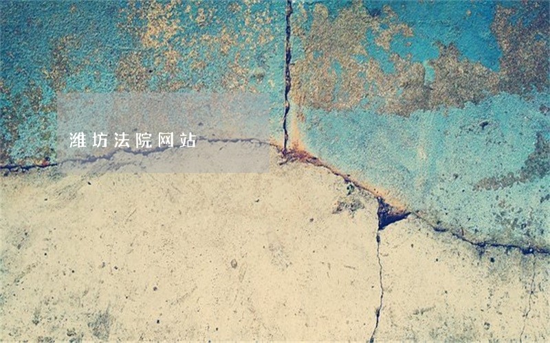 潍坊法院网站 潍坊法院网站