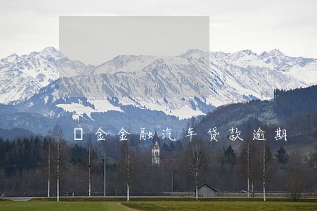 潽金金融汽车贷款逾期 潽金金融汽车贷款逾期