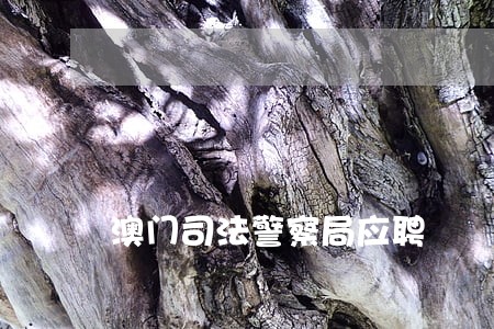 澳门司法警察局应聘 澳门司法警察局应聘