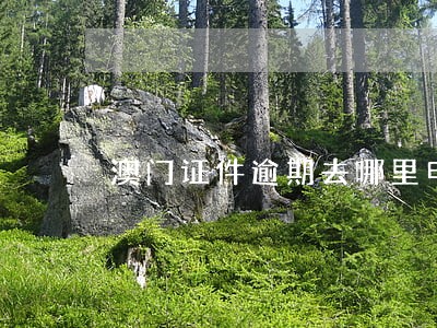 澳门证件逾期去哪里申请 澳门证件逾期去哪里申请