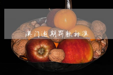 澳门逾期罚款标准 澳门逾期罚款标准