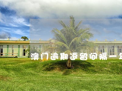 澳门逾期逗留间隔一年再去