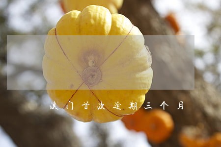 澳门首次逾期三个月 澳门首次逾期三个月