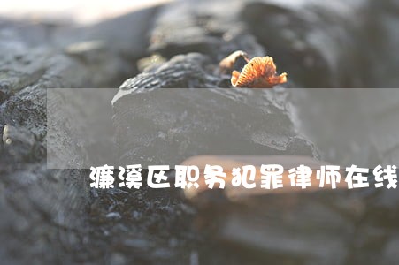 濂溪区职务犯罪律师在线免费咨询 濂溪区职务犯罪律师在线免费咨询