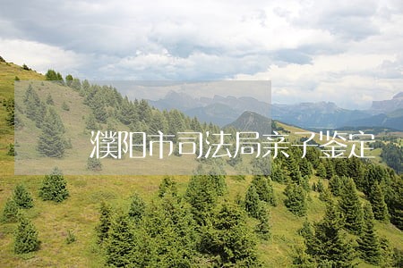 濮阳市司法局亲子鉴定 濮阳市司法局亲子鉴定