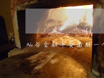 灿谷金融车贷逾期一个星期 灿谷金融车贷逾期一个星期