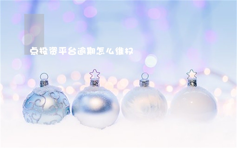 点投资平台逾期怎么维权