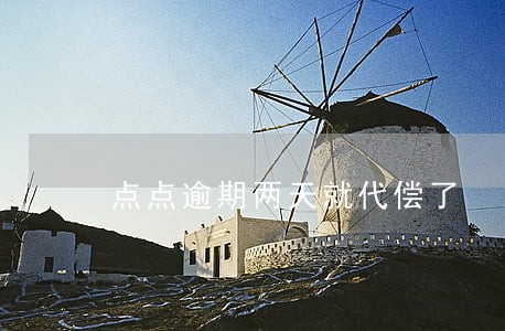 点点逾期两天就代偿了 点点逾期两天就代偿了