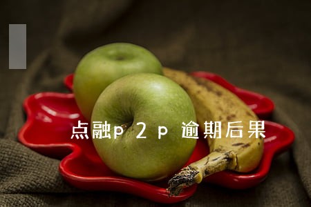 点融p2p逾期后果 点融p2p逾期后果