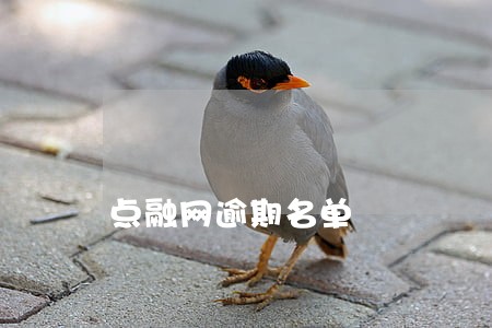 点融网逾期名单 点融网逾期名单