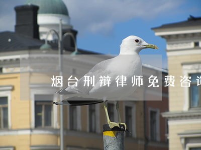 烟台刑辩律师免费咨询 烟台刑辩律师免费咨询
