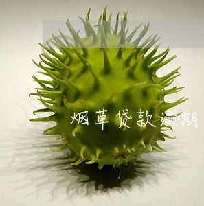烟草贷款逾期利息是多少 烟草贷款逾期利息是多少