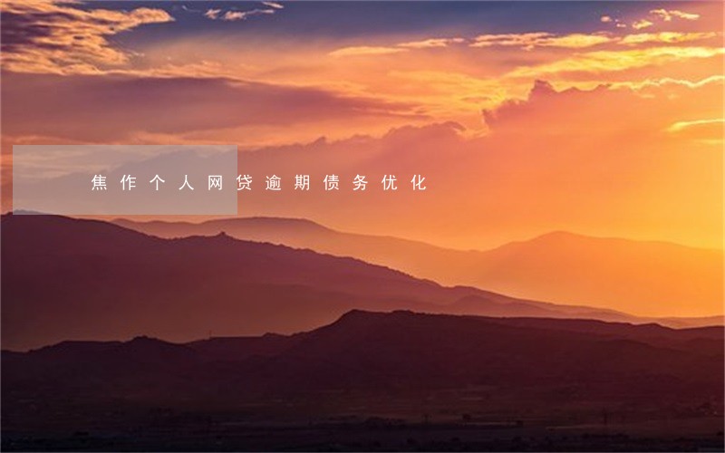 焦作个人网贷逾期债务优化 焦作个人网贷逾期债务优化