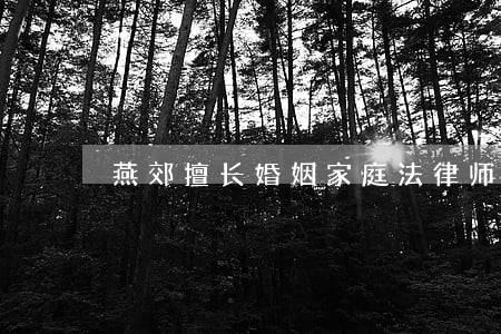 燕郊擅长婚姻家庭法律师收费标准 燕郊擅长婚姻家庭法律师收费标准