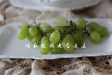 爬取数据是否违法 爬取数据是否违法