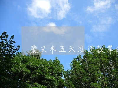 爱又米五天没还款算逾期吗 爱又米五天没还款算逾期吗