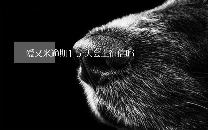 爱又米逾期15天会上征信吗 爱又米逾期15天会上征信吗