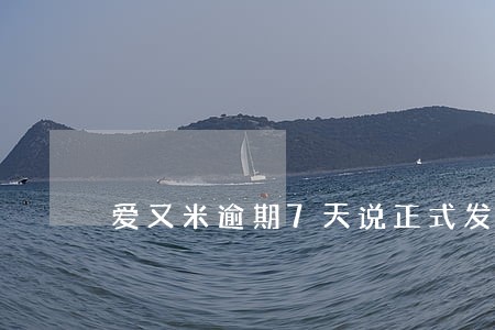 爱又米逾期7天说正式发催款单 爱又米逾期7天说正式发催款单