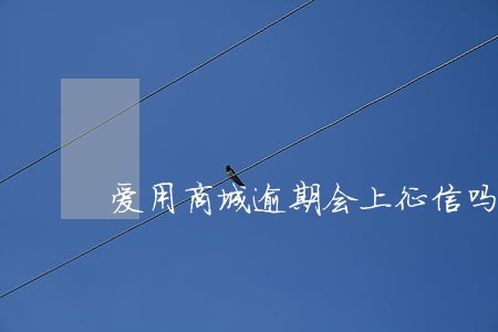 爱用商城逾期会上征信吗 爱用商城逾期会上征信吗