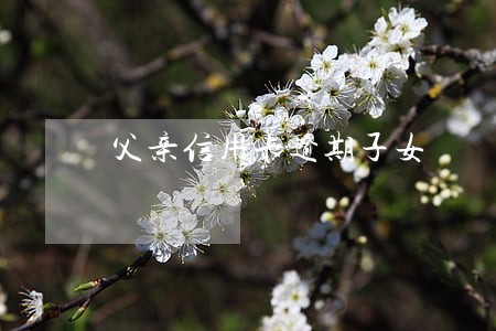 父亲信用卡逾期子女 父亲信用卡逾期子女