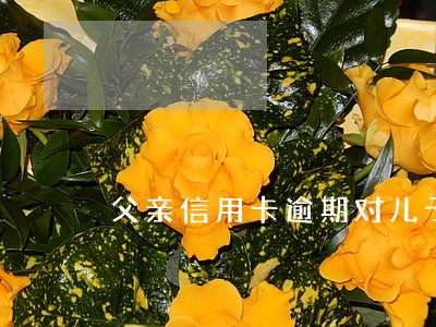 父亲信用卡逾期对儿子有影响吗 父亲信用卡逾期对儿子有影响吗