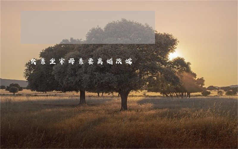 父亲坐牢母亲要离婚改嫁 父亲坐牢母亲要离婚改嫁