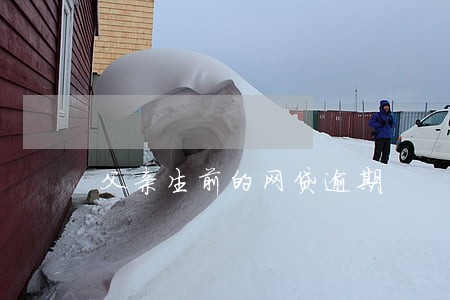 父亲生前的网贷逾期 父亲生前的网贷逾期