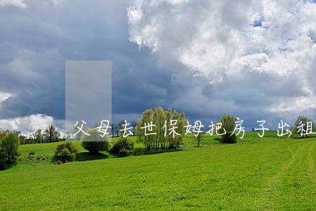 父母去世保姆把房子出租是否违法 父母去世保姆把房子出租是否违法