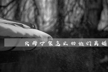 父母吵架怎么劝他们离婚 父母吵架怎么劝他们离婚