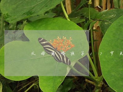 父母离婚孩子17岁天天哭