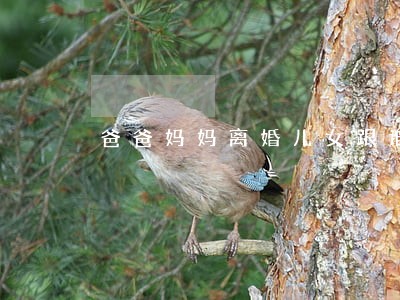 爸爸妈妈离婚儿女跟谁要 爸爸妈妈离婚儿女跟谁要