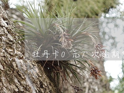 牡丹卡0元7次逾期贷怎么办 牡丹卡0元7次逾期贷怎么办
