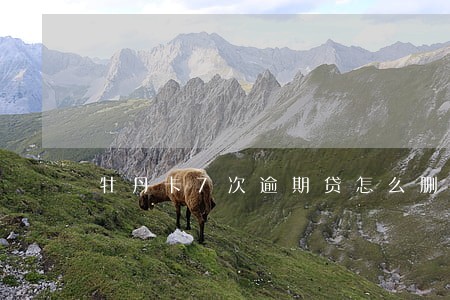 牡丹卡7次逾期贷怎么删除 牡丹卡7次逾期贷怎么删除