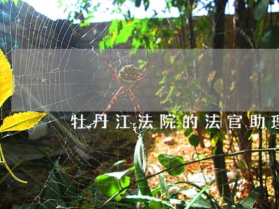 牡丹江法院的法官助理 牡丹江法院的法官助理