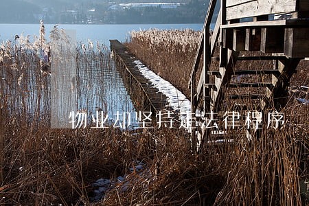 物业却坚持走法律程序 物业却坚持走法律程序