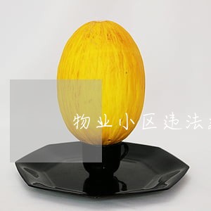 物业小区违法建筑管控工作情况 物业小区违法建筑管控工作情况