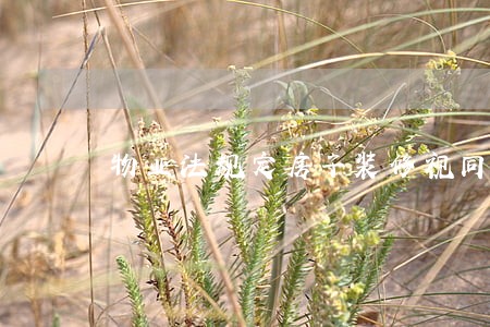 物业法规定房子装修视同入住