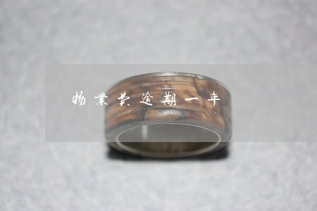 物业费逾期一年 物业费逾期一年