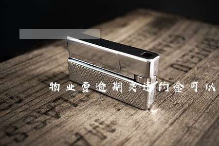 物业费逾期交违约金可以吗 物业费逾期交违约金可以吗