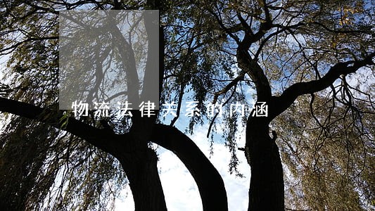物流法律关系的内涵