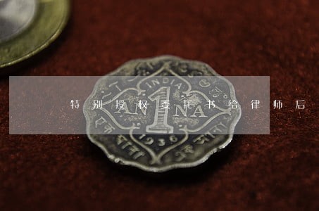 特别授权委托书给律师后 特别授权委托书给律师后