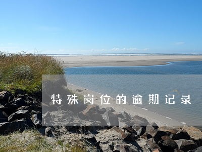 特殊岗位的逾期记录 特殊岗位的逾期记录