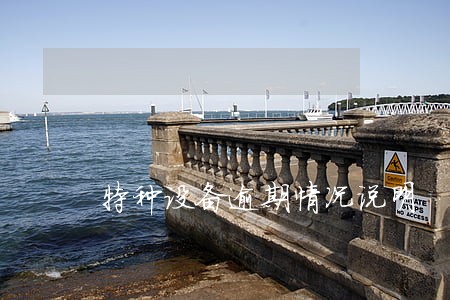 特种设备逾期情况说明 特种设备逾期情况说明