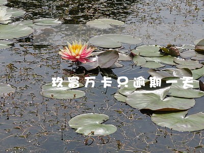 玖富万卡只逾期一天 玖富万卡只逾期一天
