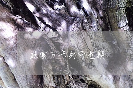 玖富万卡央行逾期 玖富万卡央行逾期