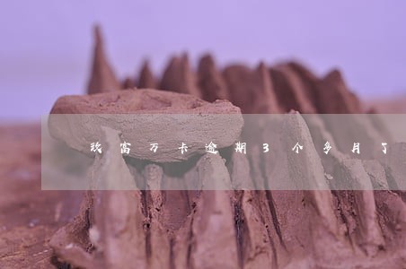 玖富万卡逾期3个多月了 玖富万卡逾期3个多月了