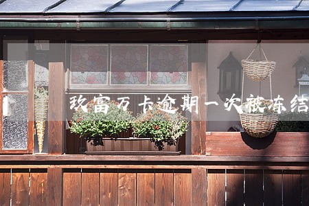 玖富万卡逾期一次被冻结 玖富万卡逾期一次被冻结