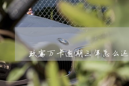 玖富万卡逾期三年怎么还款 玖富万卡逾期三年怎么还款